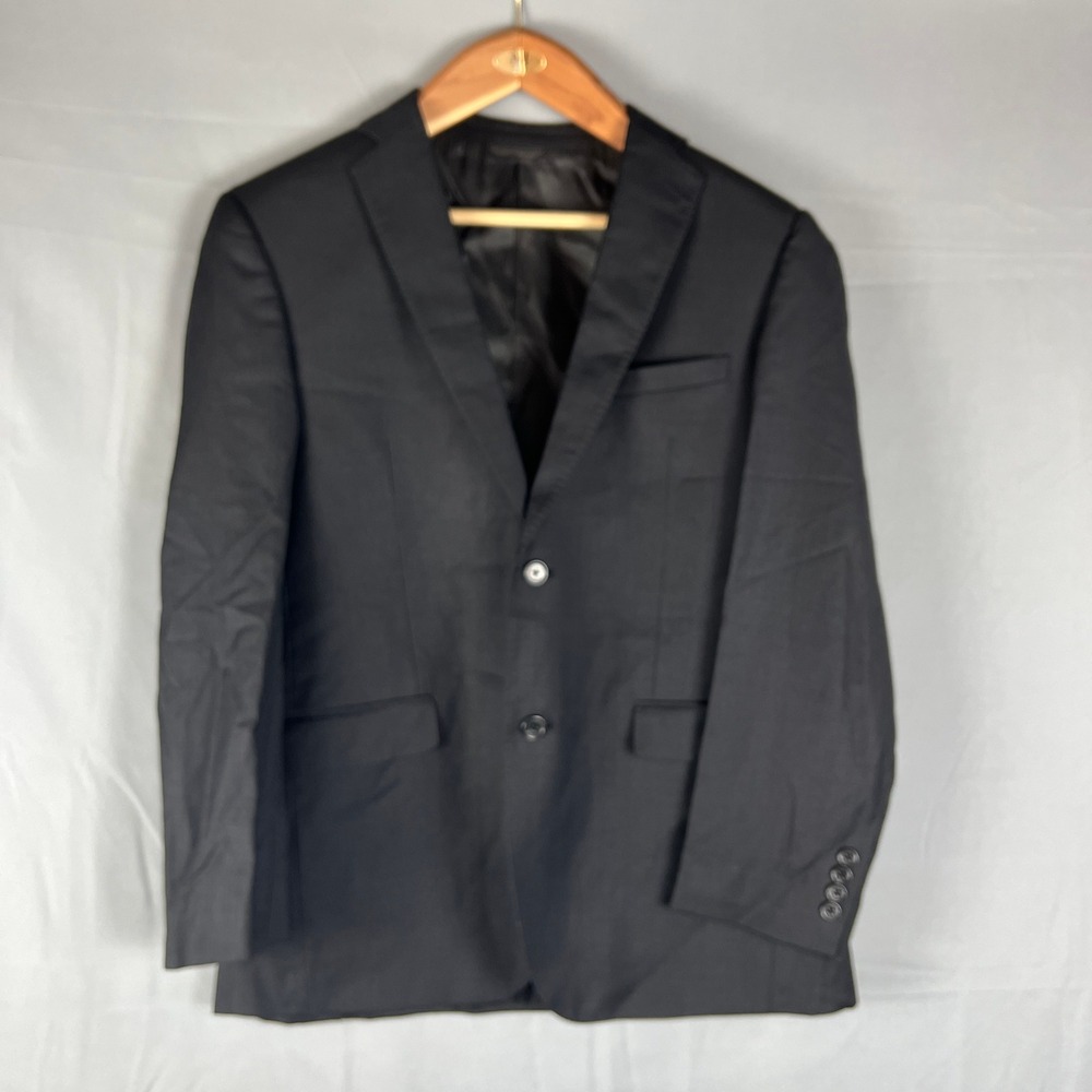Joseph Abboud 2 Piece Set Mens 40R Black Single Breasted Notch Lapel Business